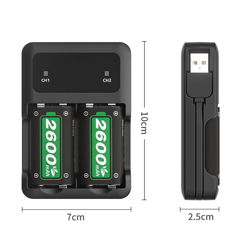 Akku für Xbox One/Series X&S Controller, 2600mAh, mit Produktbild 3