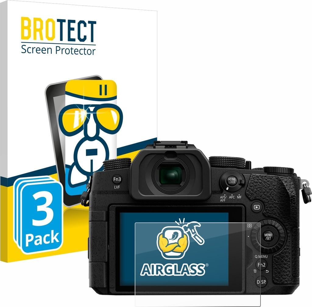 3x BROTECT Schutzglas für Panasonic Lumix DC-G91 Schutzfolie Panzer Folie Glas Display Schutz klar