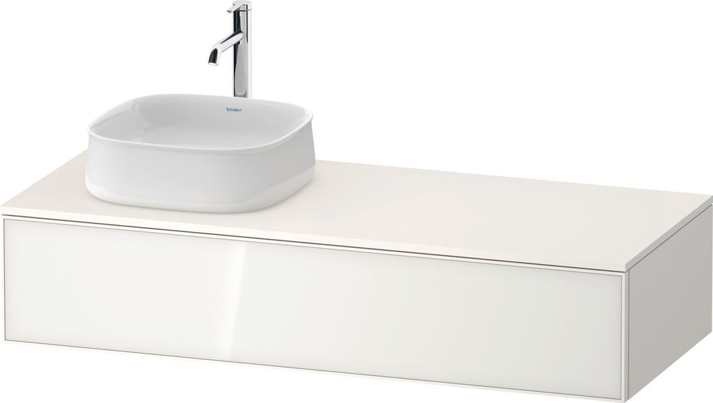 Duravit Zencha Konsolenwaschtischunterbau, 1300x550mm, 1 Auszug, 1 Ausschnitt links, ZE4812L64840000