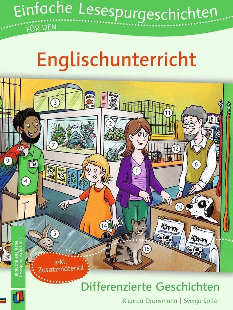 Einfache Lesespurgeschichten für den Englischunterricht Produktbild 