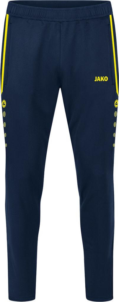 JAKO Herren Trainingshose Allround, Marine/Neongelb, M Produktbild 
