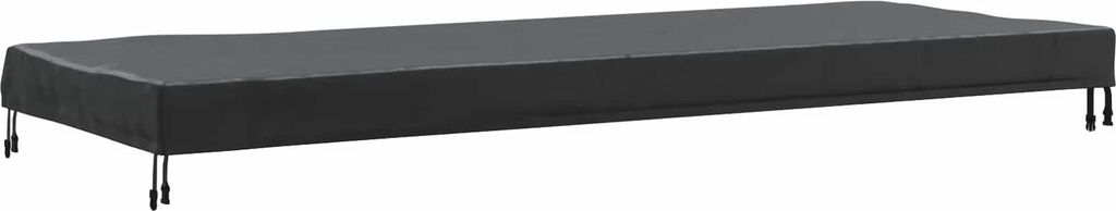 Tischdecken Uni Schwarz 242 x 102 x 15 cm Stoff