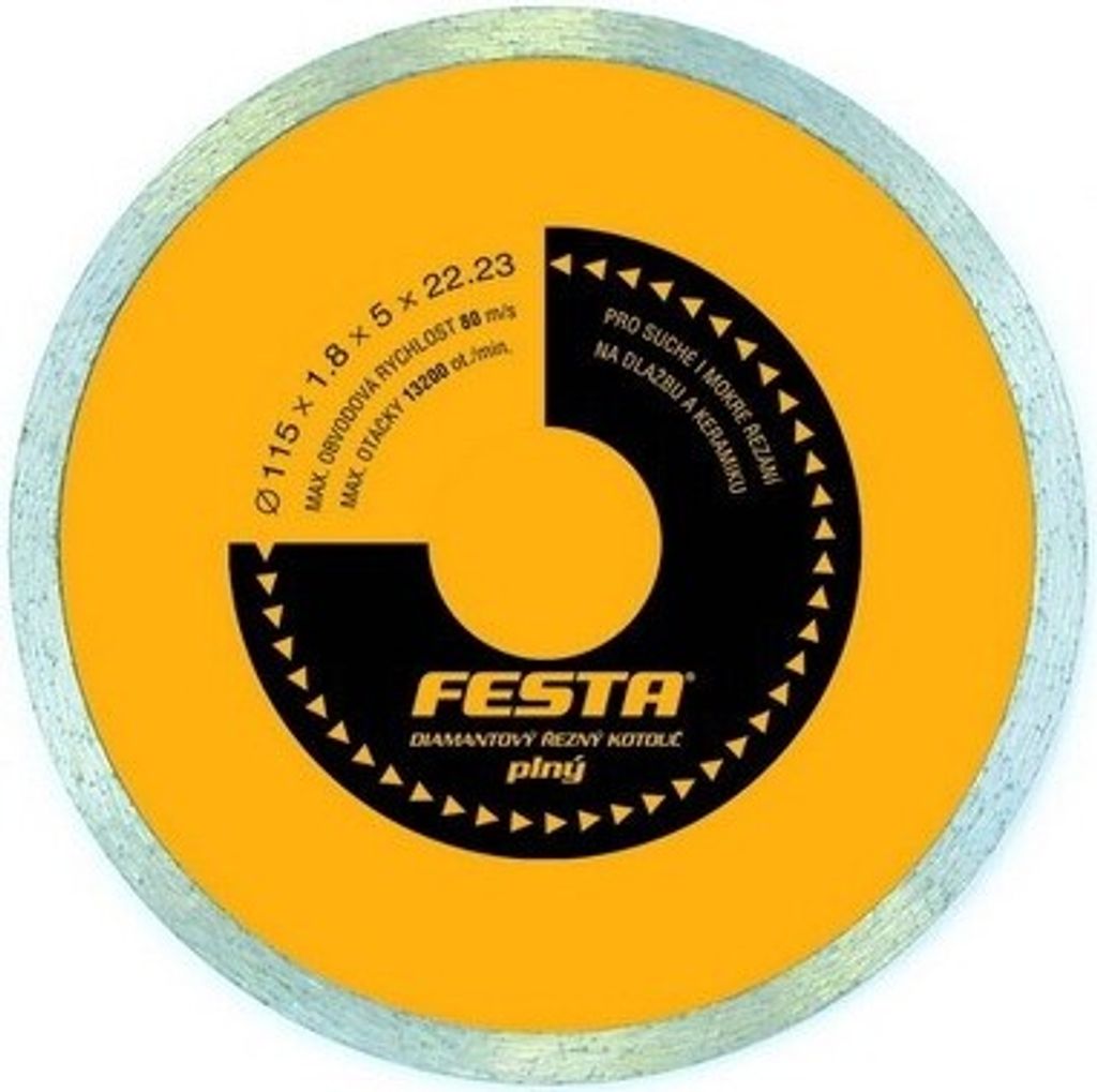 FESTA Diamantscheibe voll 180x25,4 - Packung mit 1 Stück