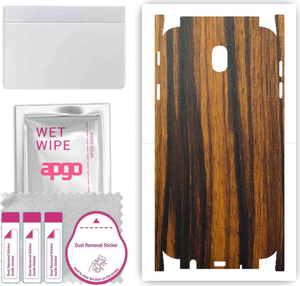 apgo Rückseite + Seiten Schutzfolie, Skin, kompatibel mit Samsung Galaxy J7 (2017), Hinten Displayschutzfolie aus Vinylfolie, kratzfest, einfache ...