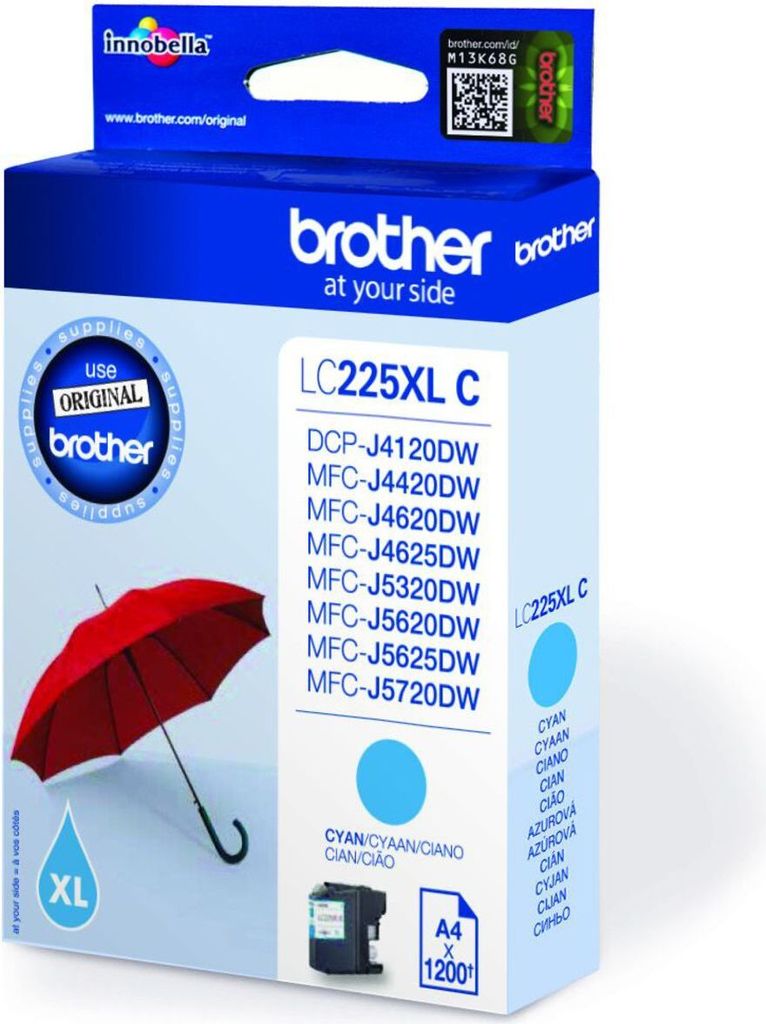 Brother LC225XLC - Cyan - original - Cartouche d'encre - Image du produit 