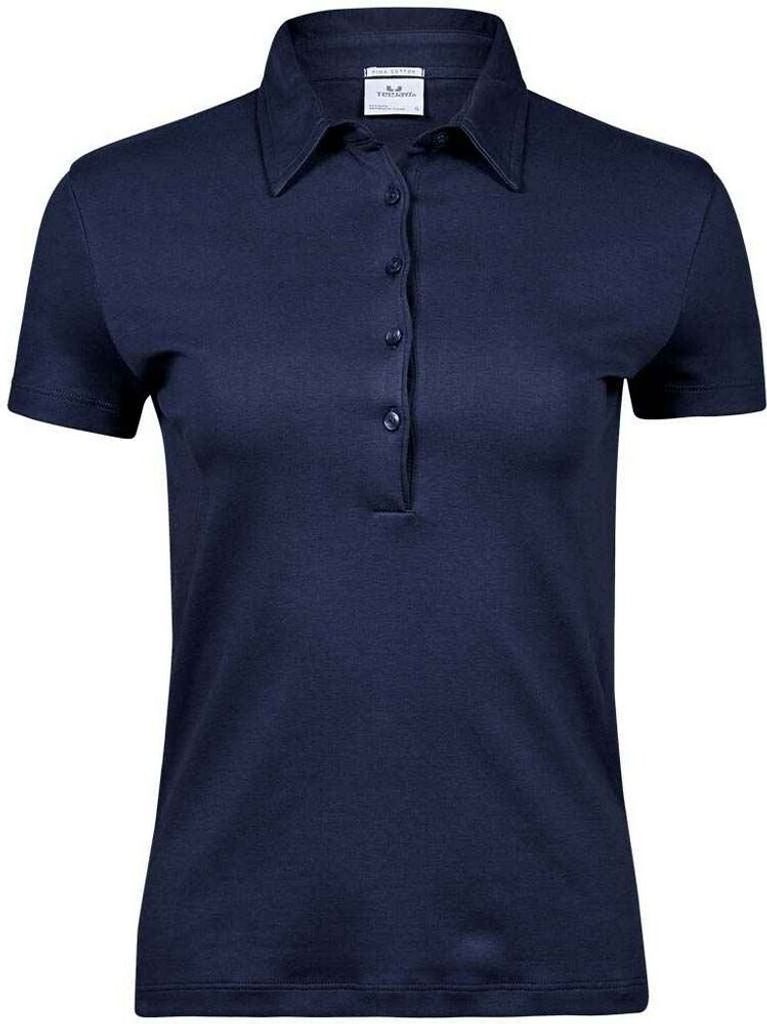 Tee Jays - Poloshirt Interlock-Nähte für Damen PC6495 (L) (Marineblau)