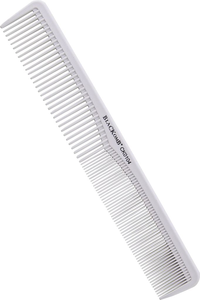 Blackomb - Professioneller keramischer Haarschneidekamm, Antistatischer Kamm, Kamm zum Haare Schneiden, Haarschneidehilfe, Schneidekamm, Weiß