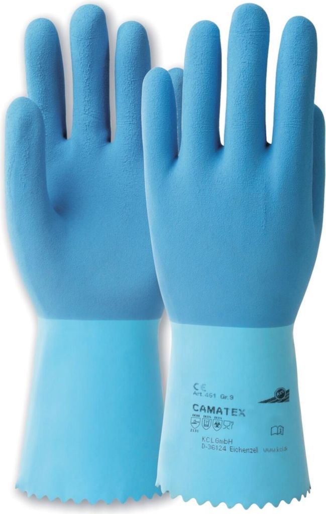 Handschuh Camatex 451, Gr. 9, blau