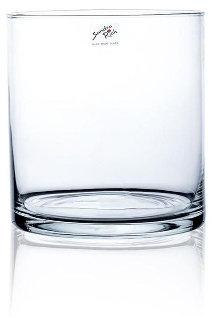 Glasvase, Dekoglas CYLI Glas zylindrisch rund H. 20cm D. Produktbild 