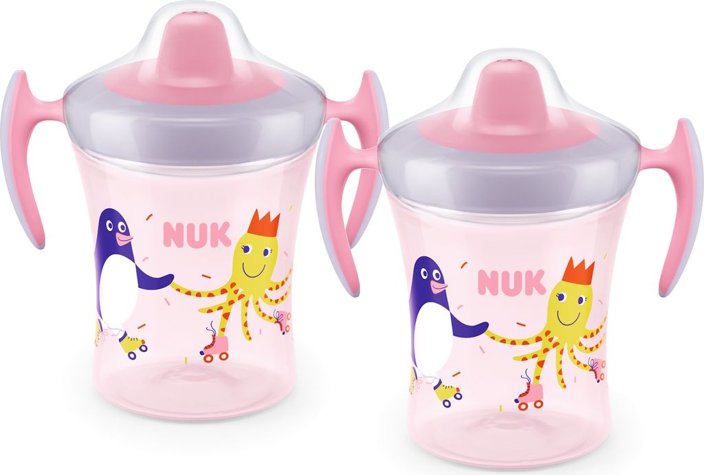 NUK Trainer Cup für Zwillinge (rosa)