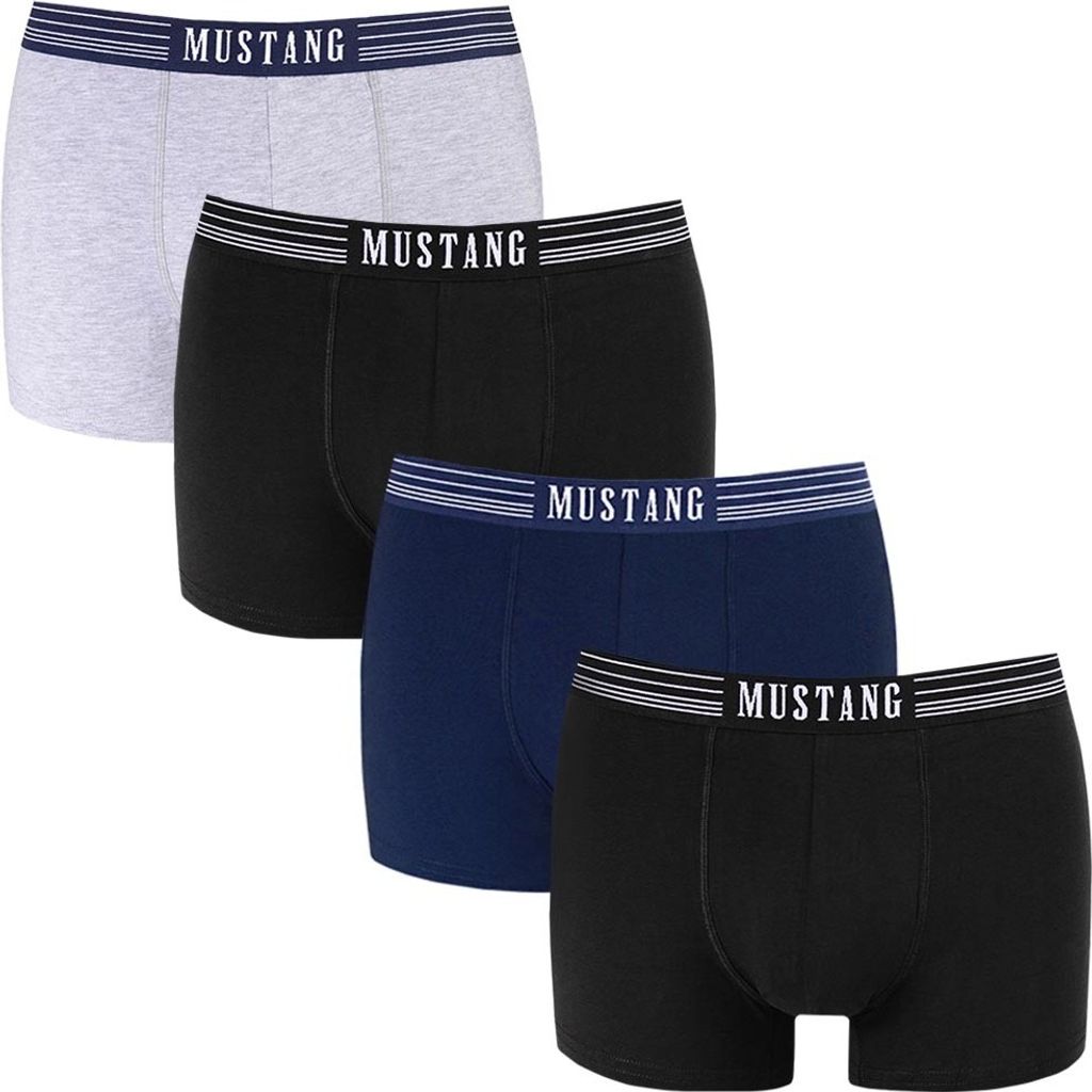 Mustang 4er Pack - Herren Boxershorts aus Baumwolle, Produktbild 