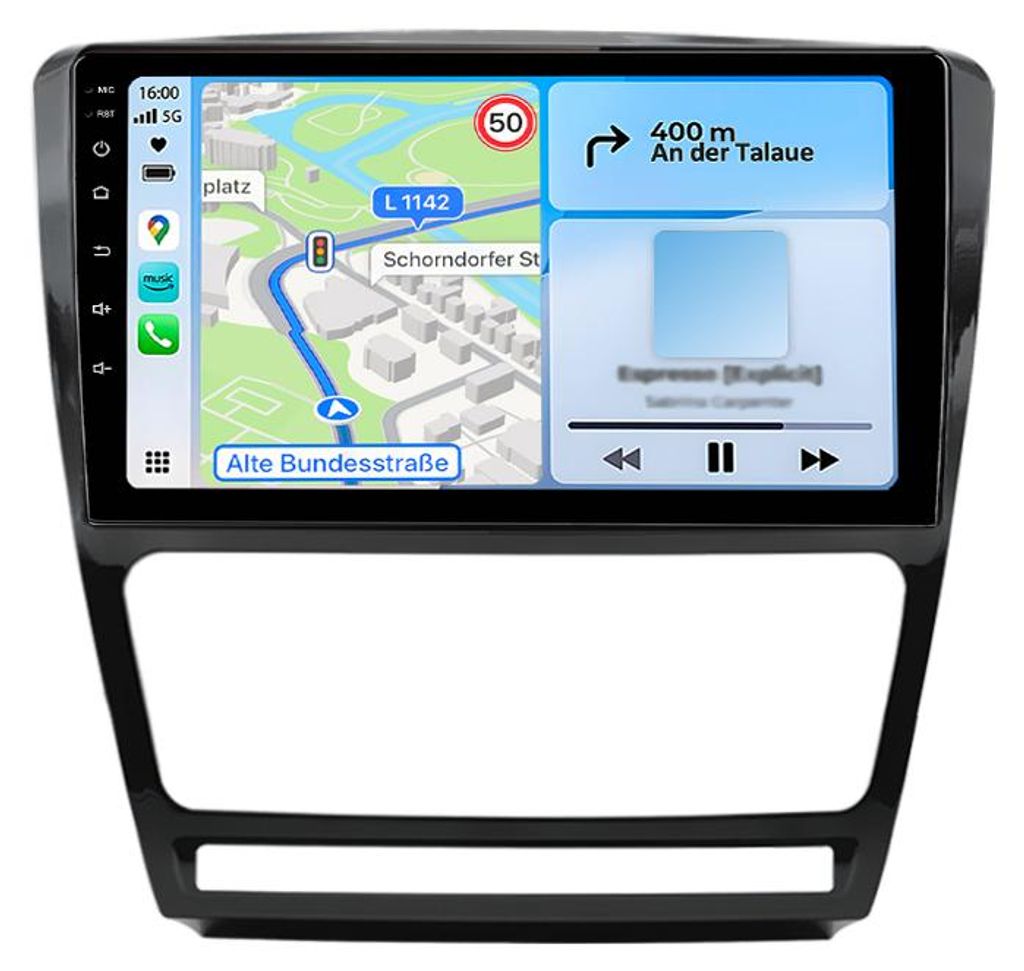 10 Zoll 6+128GB Android Autoradio für Skoda Octavia II 1Z3 Produktbild 
