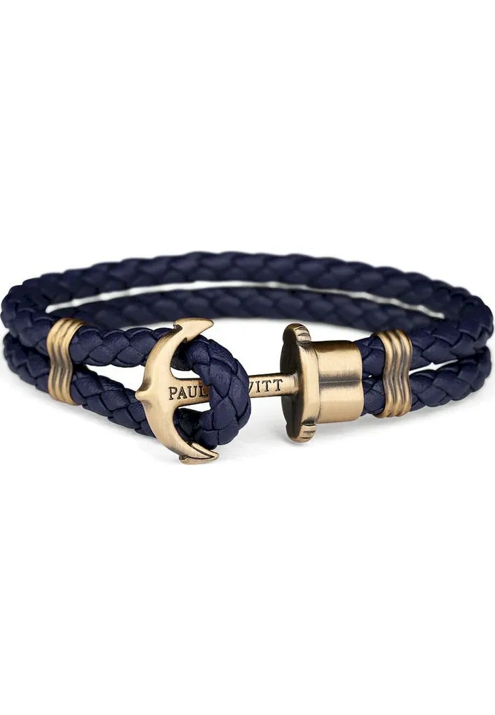 Bracciale Ancora Paul Hewitt PH-PH-L-M-N-XXL | Rose Gold & Navy XXL
