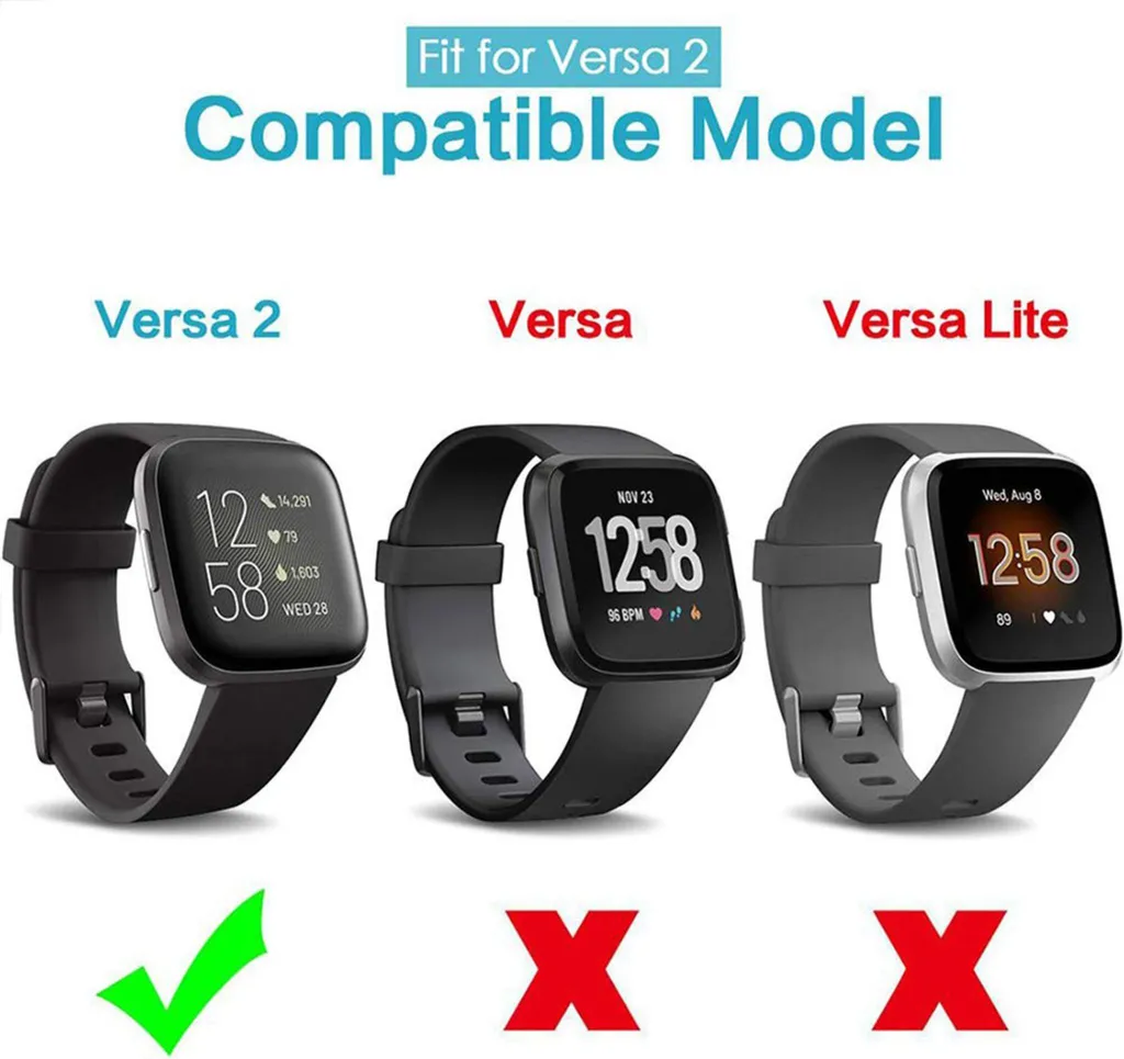 Emilydeals Caricabatterie Per Fitbit Versa 2 – Cavo Dock 1m, Alimentatore USB – Non Compatibile Con Versa/Versa Lite