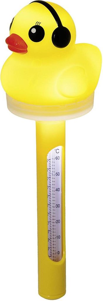 HI Solarbetriebener Thermometer Ente 7,6x24,1cm