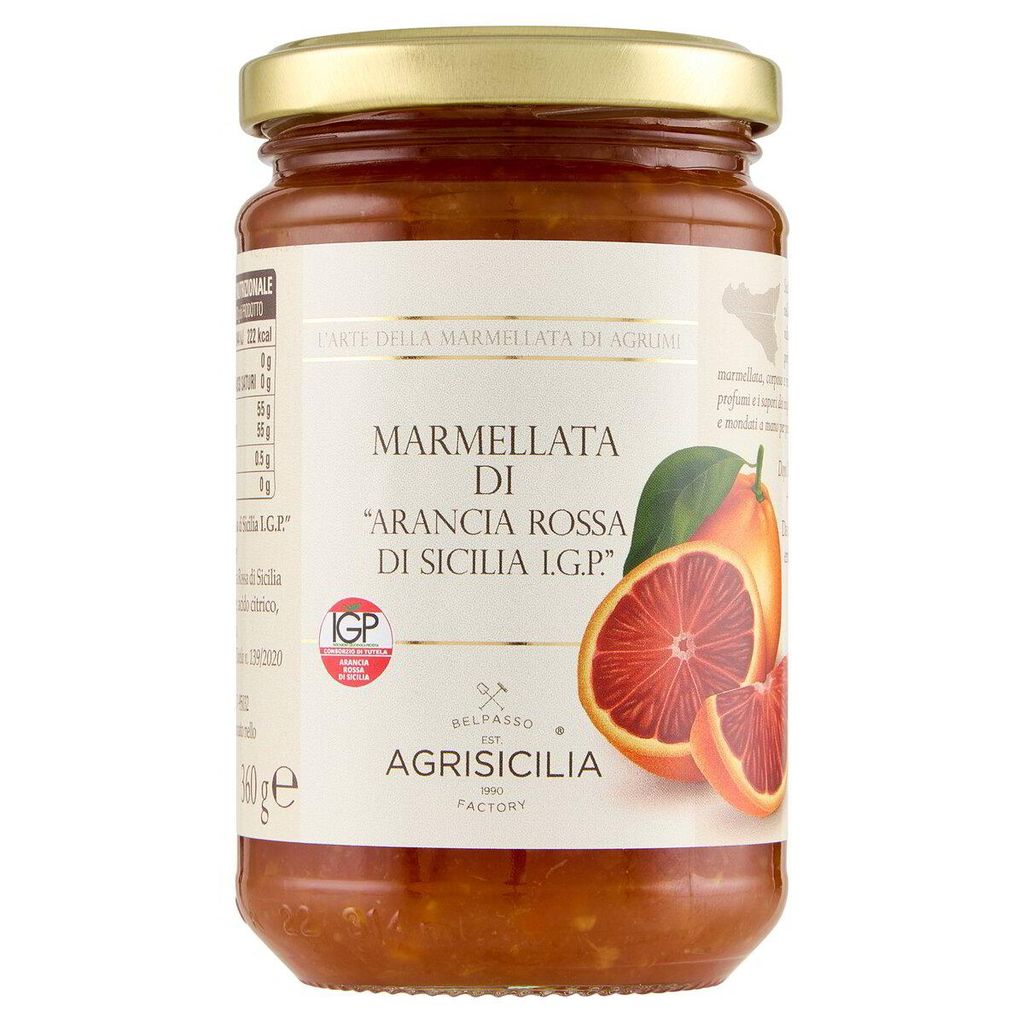 Marmellata di Arance Rosse Siciliane I.G.P. vasetto da 360g Immagine del prodotto 