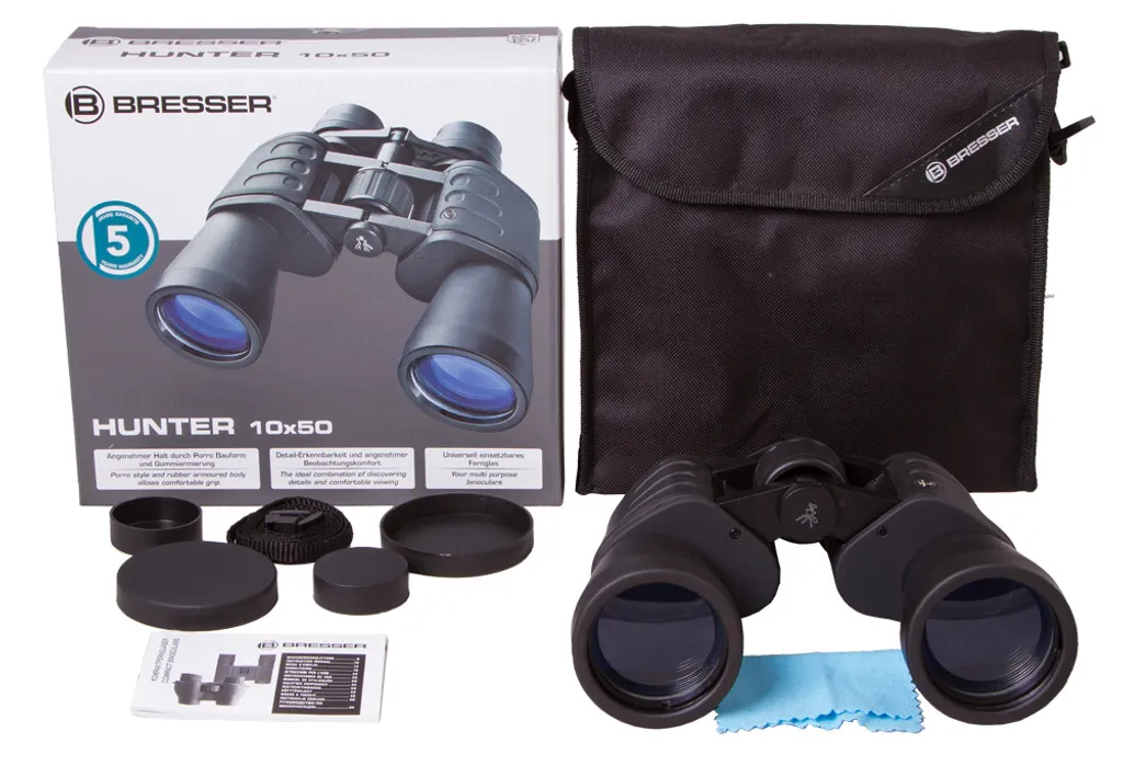 Bresser Hunter 10x50 - Jumelles à Prismes de Porro pour une Vision Claire