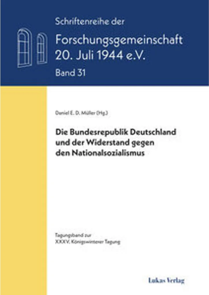 Livre historique sur la résistance allemande au national-socialisme RFA