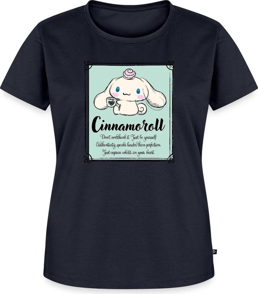 Spreadshirt Cinnamoroll Just Be Yourself Frauen Premium T-Shirt, 5XL, Navy