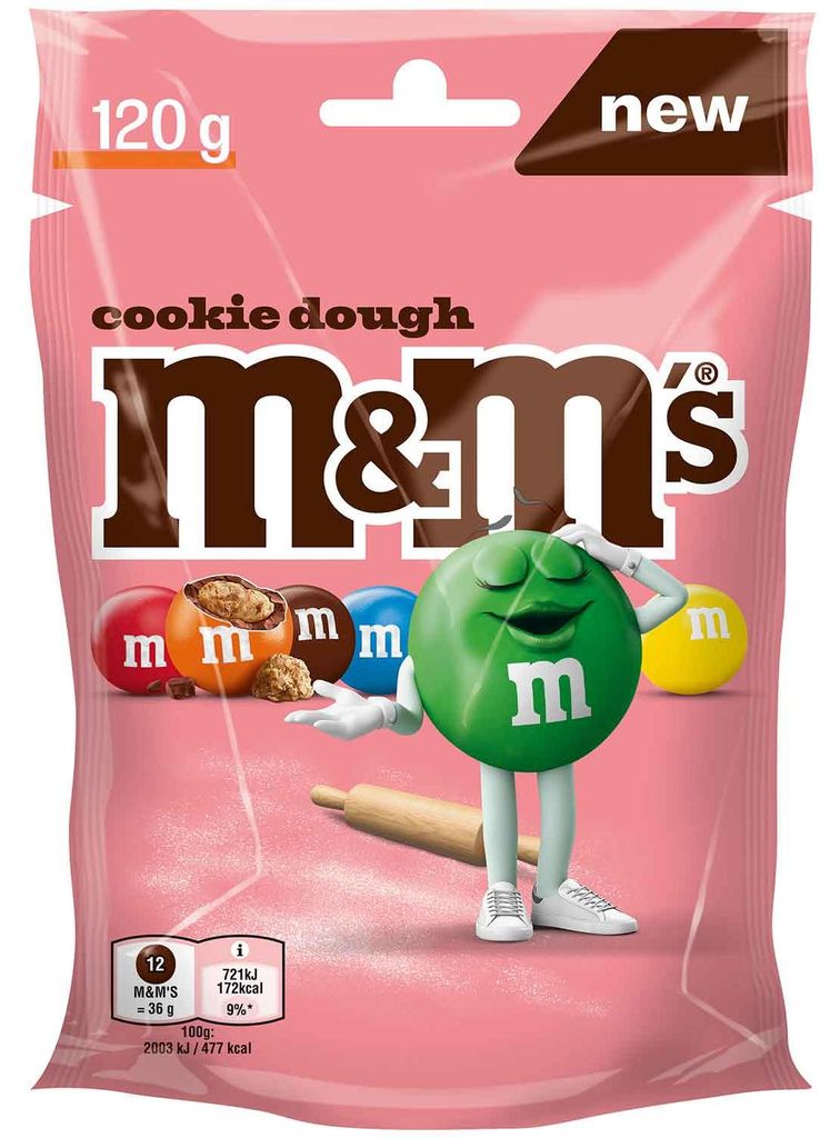 M&M'S Cookie Dough 120g Produktbild  KI-generiertes Bild