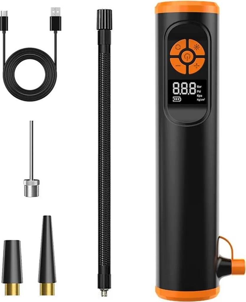 Évitez les pannes de pneus avec ce compresseur d'urgence LED et LCD