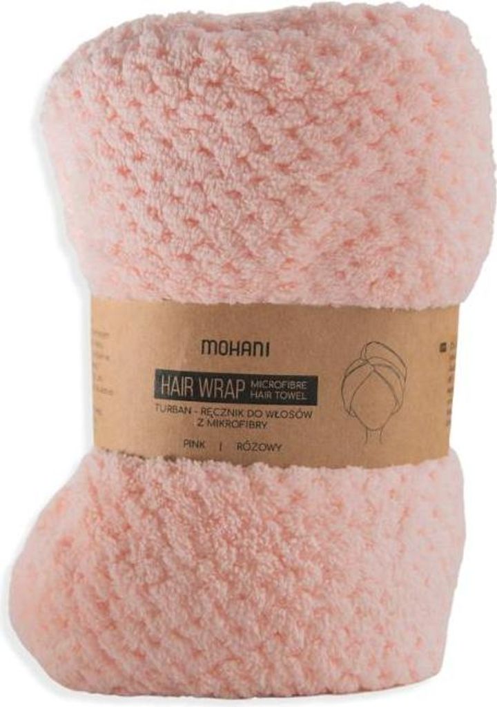 Hair Wrap Turban Microfiber Hair Towel Pink Mohani