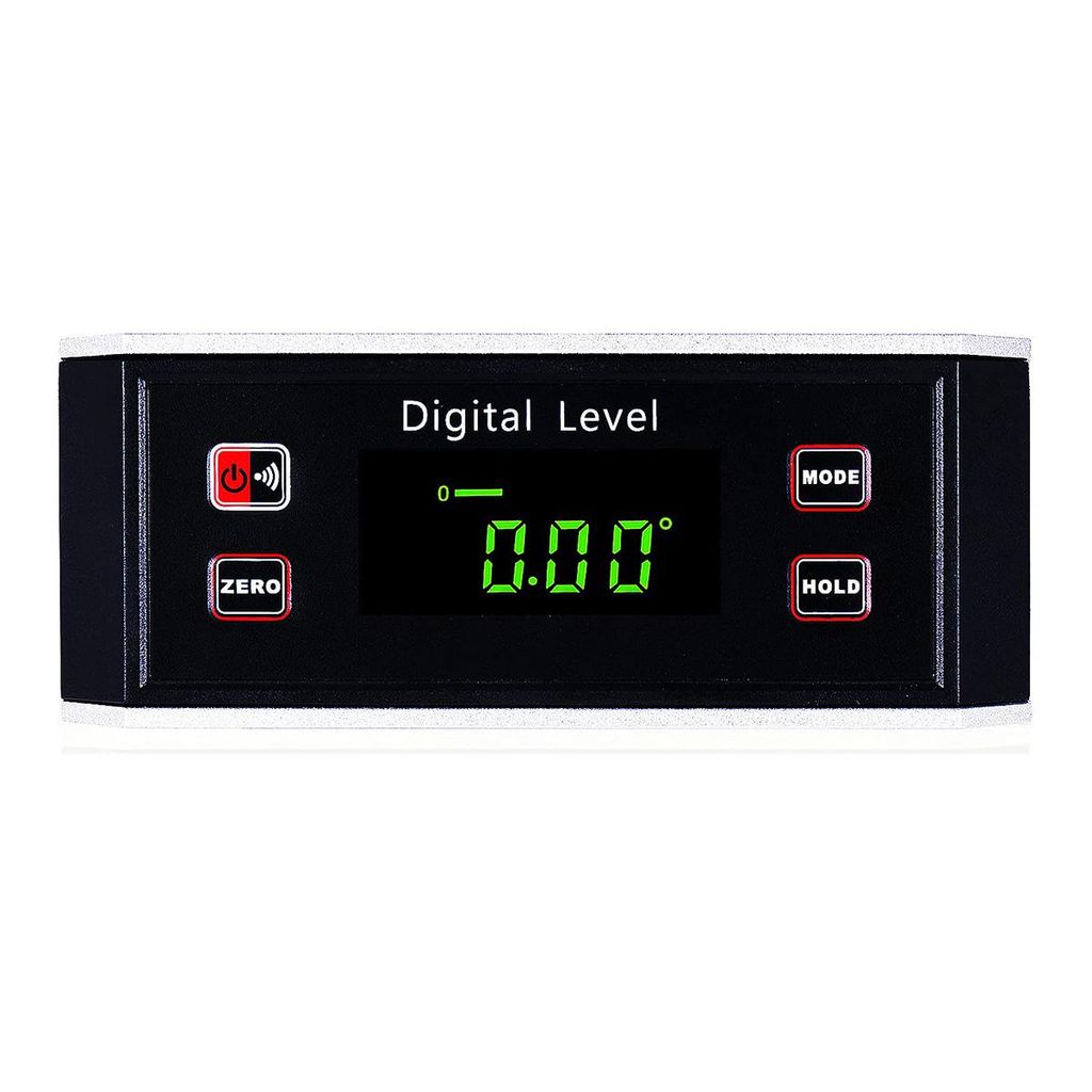 Digitale Neigungsmesser Winkelmesser 3-in-1 Wasserwaage mit V-Magnetfuß, LCD Display, IP65, Präzisions-Winkelmessgerät