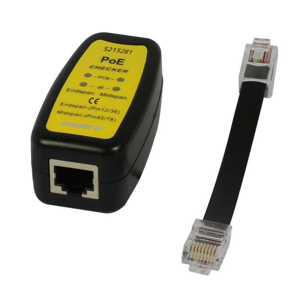 Synergy 21 TP RJ45 POE-Tester at/af Endspan/Midspan standard