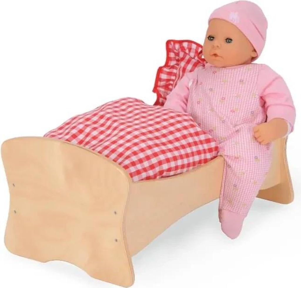 Puppen-Bett-Wiege-Kombi - Puppenzubehör