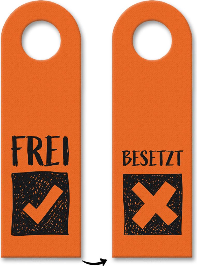 3x Frei - Besetzt Türhänger Türanhänger Türschild Schild an der Türklinke