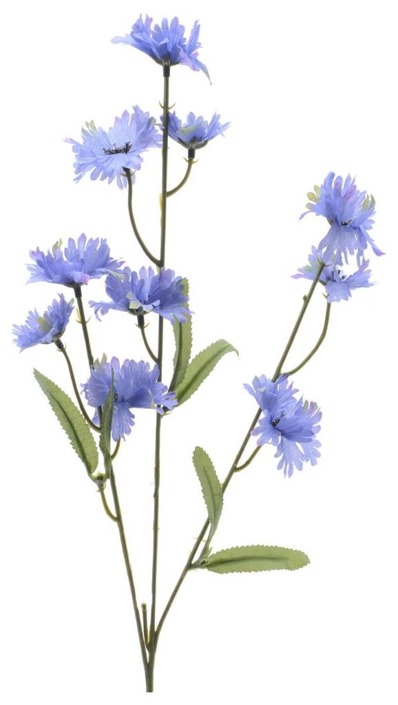 Kunstblumen Kornblume am Stiel 55cm blau Produktbild 