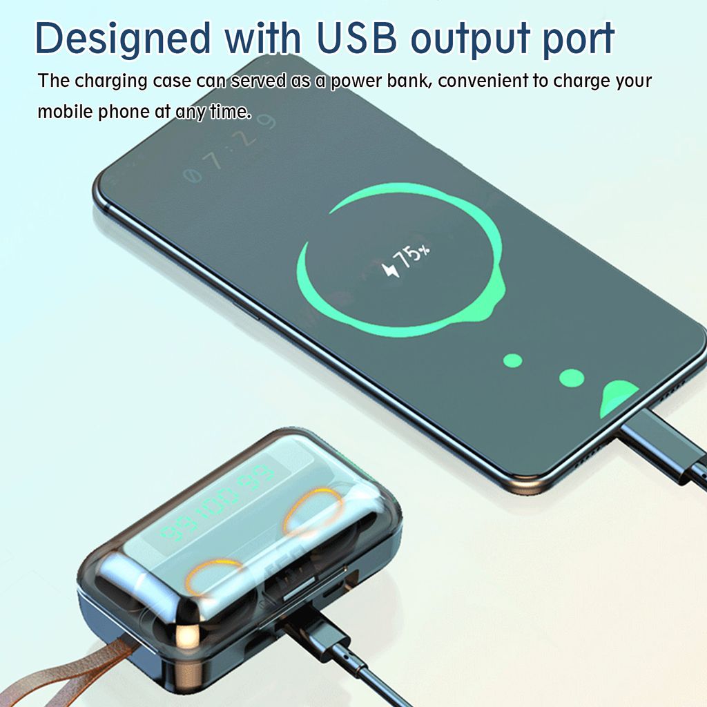 Sluchátka Bluetooth, dotyková sluchátka, Bluetooth 5.0, Obrázek produktu 5