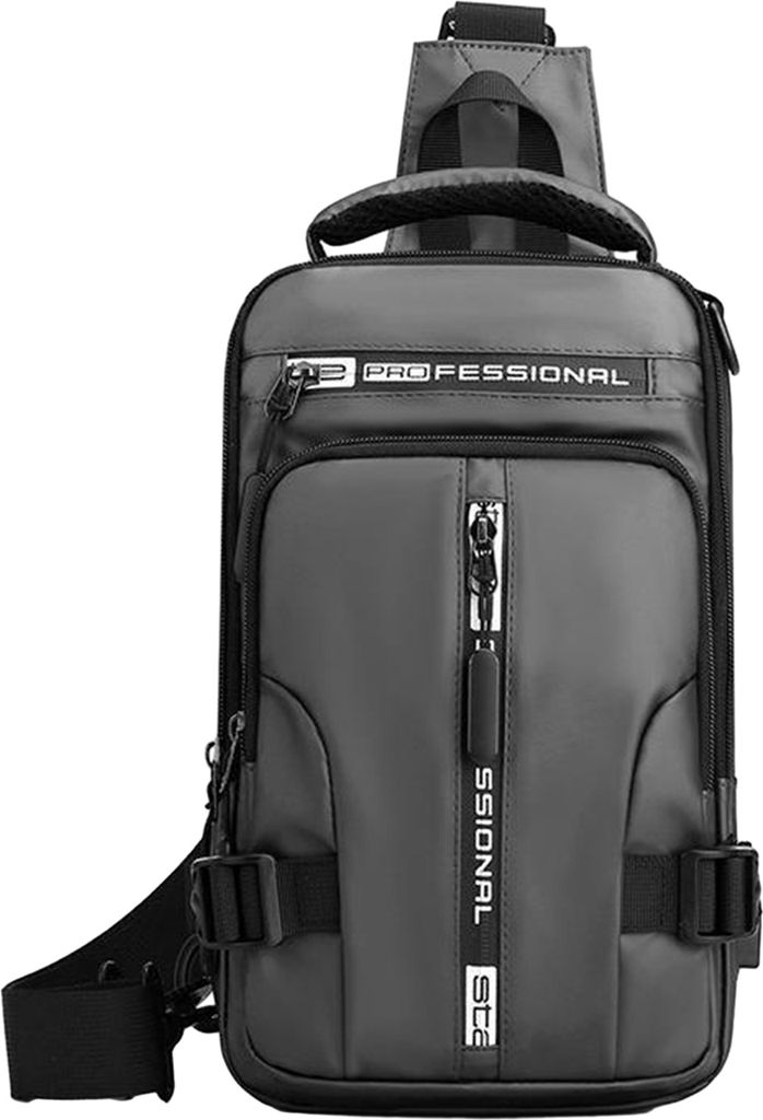 Brusttasche mit großem Fassungsvermögen, spritzwassergeschützt, verstellbarer Schultergurt, Reißverschluss, leicht, wasserdicht, für Männer, ...