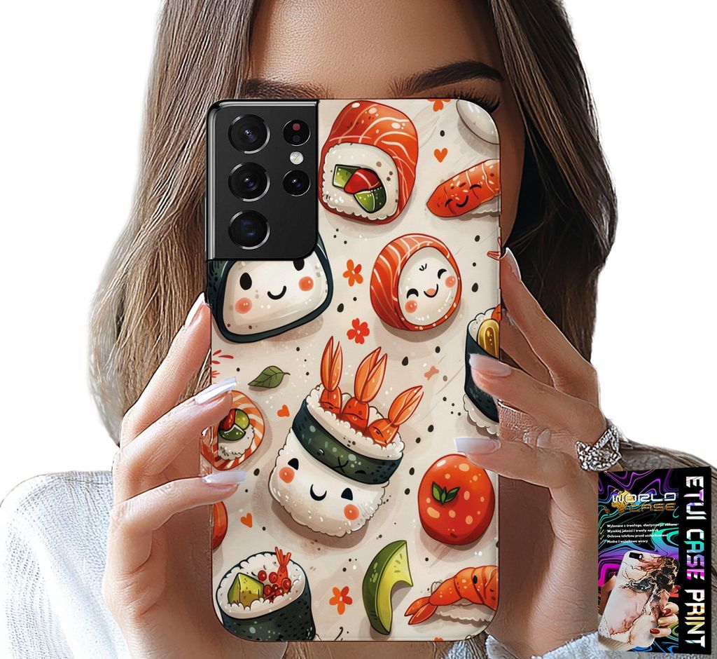 ETUI FÜR SAMSUNG GALAXY S21 Ultra - SWEET SUSHI SUSHION HÜLLE