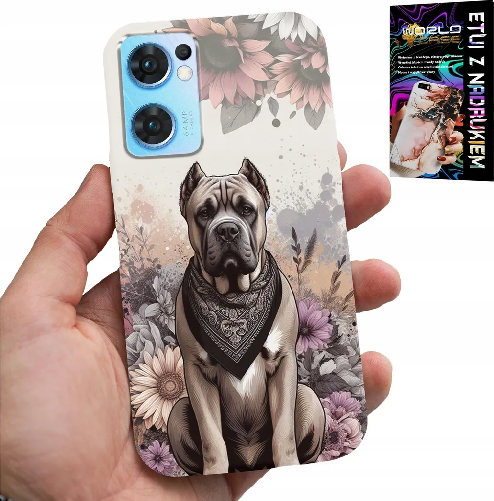 Cover Oppo Reno7 5G Alluminio e TPU - Protezione Cani HD