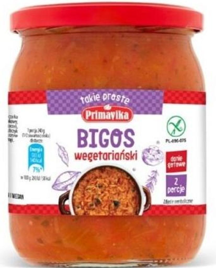 Bigos vegetarisch glutenfrei 480g Primavika Produktbild 