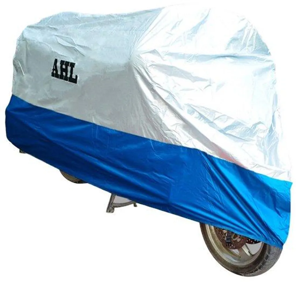 Veste de pluie moto 2XL bleue imperméable et pliable pour motard