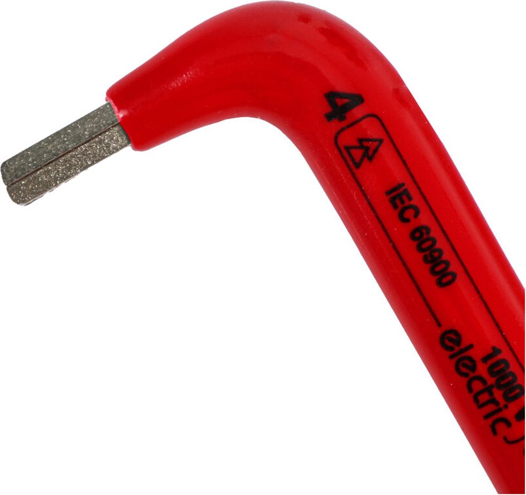 WETEC Innensechskant-Stiftschlüssel, 1000 V, Größe 4 mm (Sechskantschlüssel)