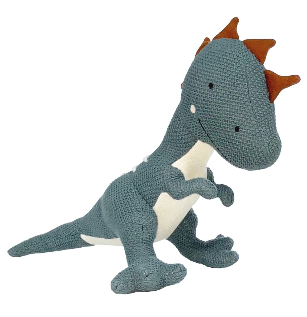 DINO Plüschtier mittel, blau, 20 x 48cm Produktbild 