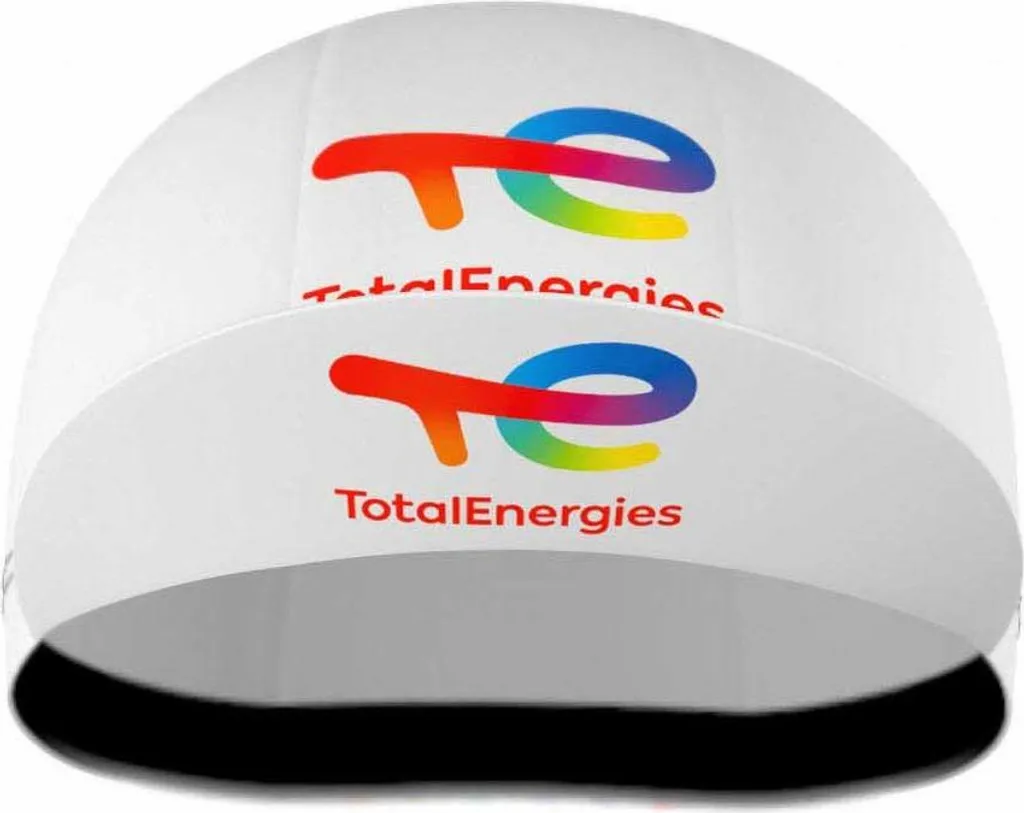 Casquette Bioracer Total Energies 2025 Blanche : Finie la Sueur au Vélo