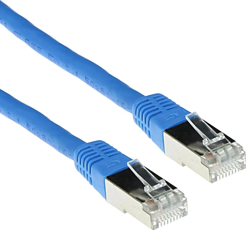 Cavo Patch 7m ACT CAT6A Blu SFTP LSZH - Qualità Industriale per Reti