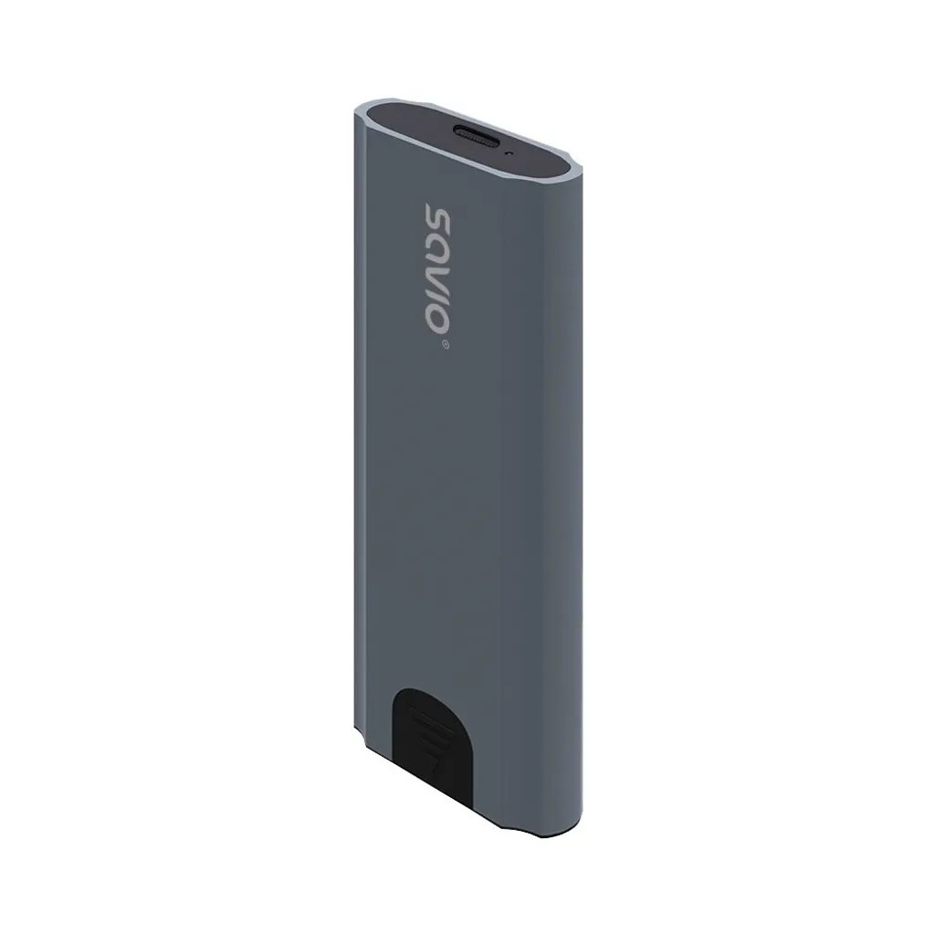 Savio AK-67 Enclosure SSD M.2 Grigio Siderale USB-C 3.1 NVMe - 9