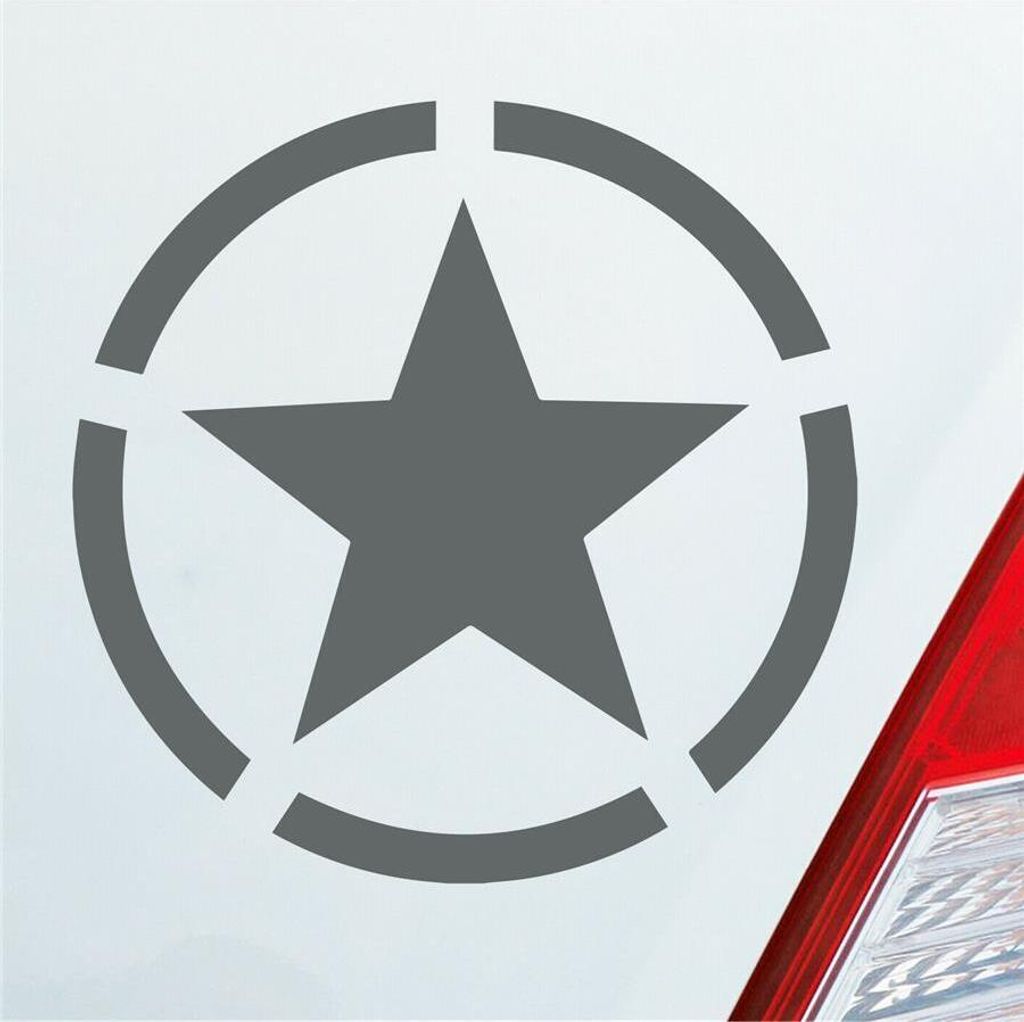 Auto Aufkleber Army Stern Star USA Amerika Militär Armee Produktbild 