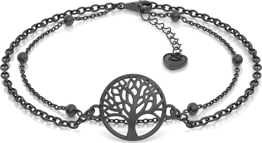 Regalo Uomo Unico: Bracciale SERASAR Life Argento Nero 925 23cm