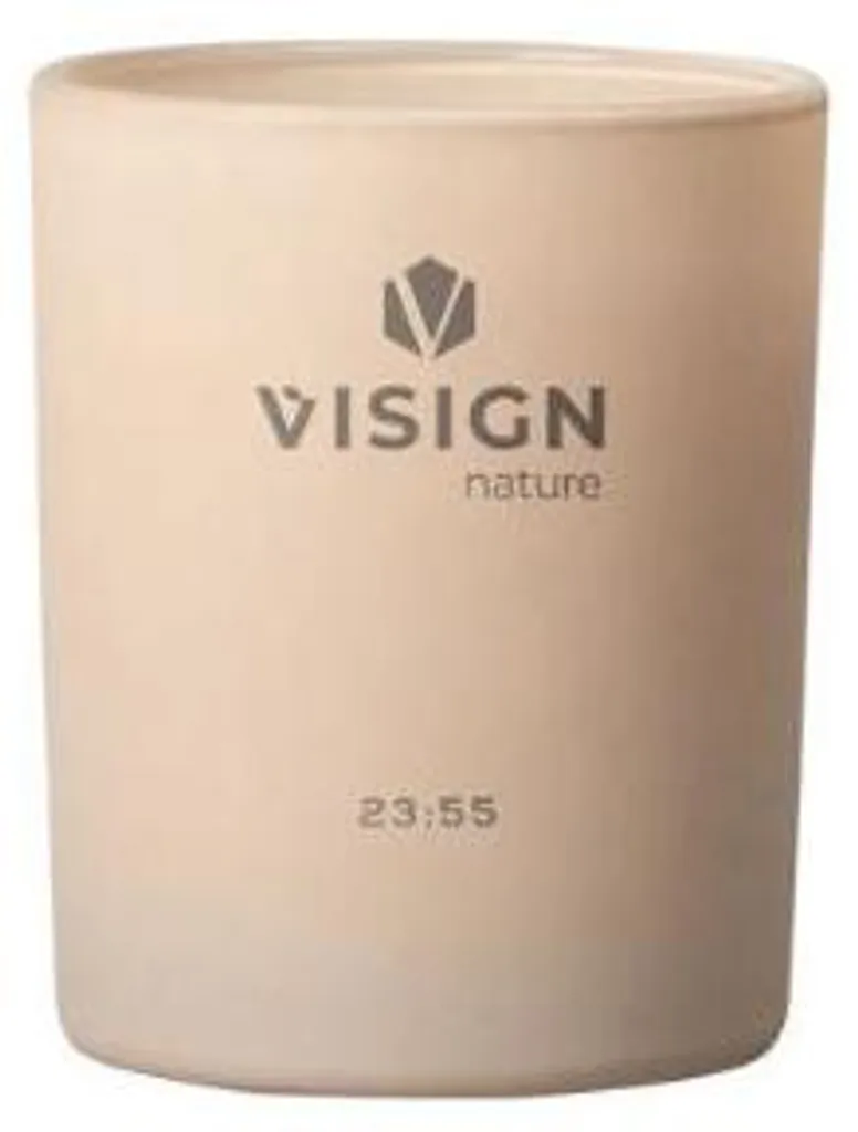 Bougie anti-odeur Vissign Nature verre élégant parfum cinq à douze