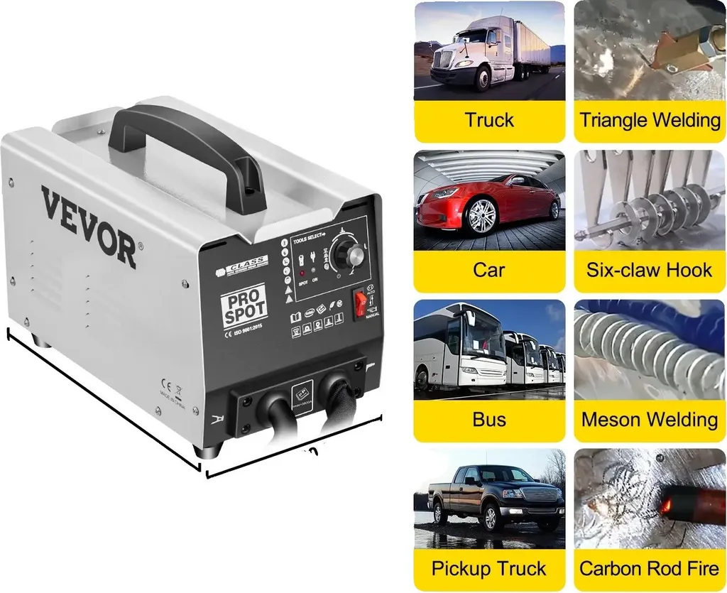 Dentrifugeuse et Soudeuse par Points 3500A 220V pour Carrosserie Pro