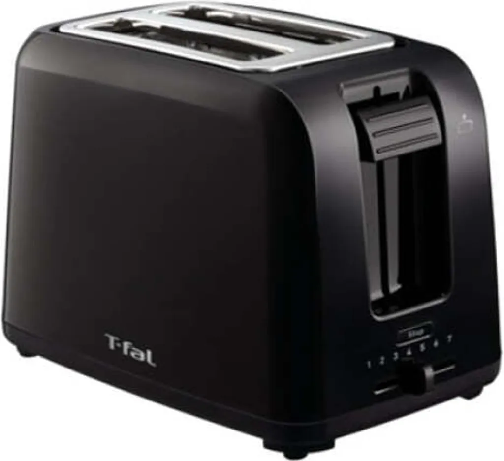 Grille-pain 2 tranches Tefal TT1A18 800W Noir Inox avec thermostat 7 positions