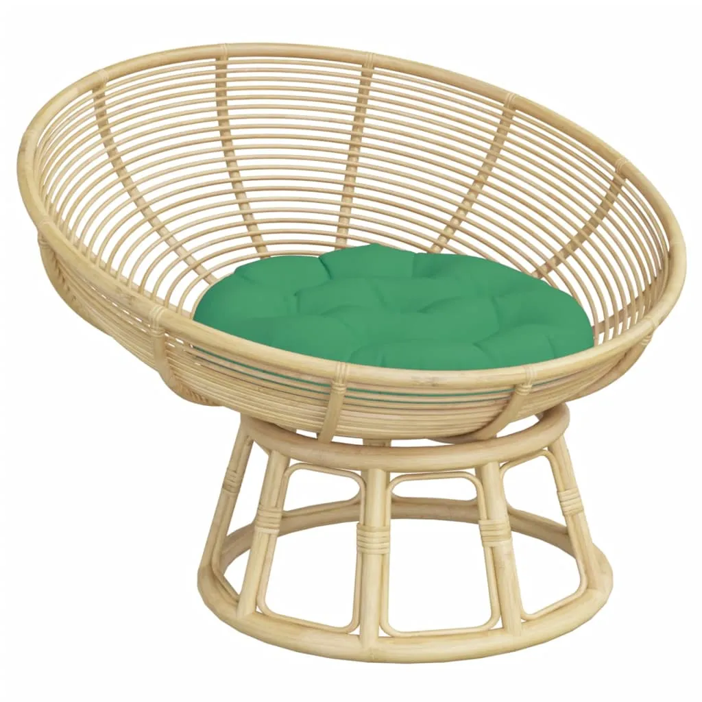 Cuscino Rotondo per Bambini e Giardino vidaXL Verde 60 cm Oxford - 9