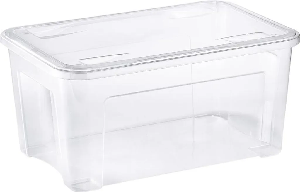 Bac de rangement 43L transparent Combi Box avec système de clic sécurisé
