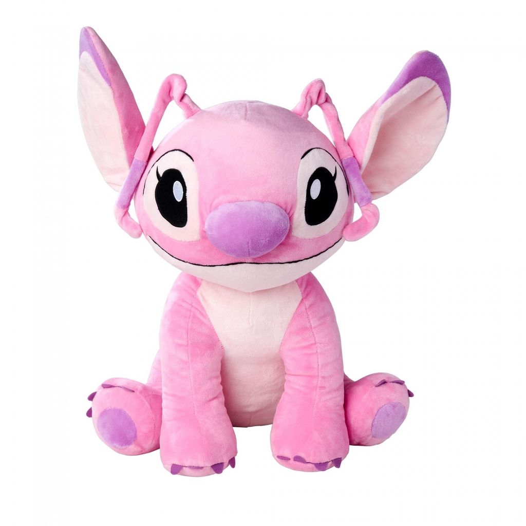 A plush toy of the character Angel from Lilo & Stitch, sitting on a white background.